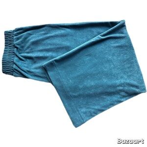 Women's Teal Wide Leg Pants 	NWT  SOFT TERRY FABRIC